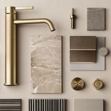 Bathroom faucet Rea Foster Brush Gold High