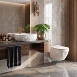 Zestaw Misa WC REA Gustavo Rimless podwieszana + Umywalka nablatowa Maya