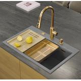 Granite sink MARC 110 WORKSTATION Grey Metallic