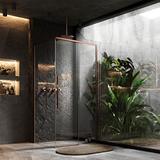 Shower enclosure SOLAR Copper Brush 100x80