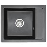 Fregadero granit Rino black moteado