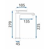 PLAUTUVĖS MAIŠYTUVAS REA Romano JUODA didelis