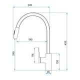 Kuhinjski mešalnik Rea SOUL Črna/zlata brušena