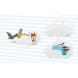 Półki auta zestaw 3 szt. białe