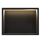 VESTAVNÁ KOUPELNOVÁ POLICE  LED 30x45 black
