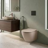 Set Závesné WC Focus + Umývadlo na Dosku Rea Focus Taupe