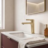 Robinet de lavabo PREMIUM Rea Maxim Brush Gold Low