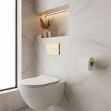 Uchwyt na papier toaletowy 109 Til Złoty Szczotkowany