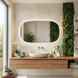 Lustro ścienne LED 100x60cm TOP-4