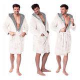 Szlafrok męski Jordan Ecru Grey L