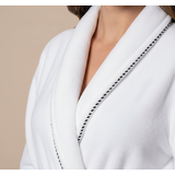 Γυναικείο μπουρνούζι Sharon White με διακόσμηση size S/M