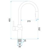 Kuhinjska slavina Rea Fresh High Black