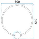 Wandlampe LED APP1390-CW GOLD 50cm