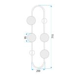 Лампа APP1144-4W złota