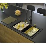 Granite sink MARC 110 WORKSTATION Black