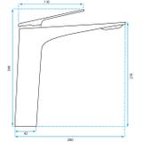 Bateria umywalkowa Rea  AVALON TYTAN WYSOKA