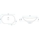 Rea Royal Black Marble Matt galda virsmas izlietne