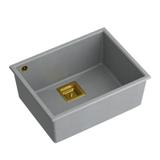 Granite sink DAVID 50 Grey Metallic