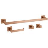 Kylpyhuonetarvikesetti Rio Brush Copper 4 osaa