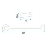 Uchwyt na papier toaletowy 16205 VIBE Miedź Szczotkowana