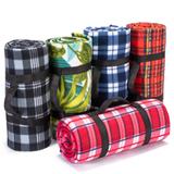 Koc Piknikowy Kratka Niebieski