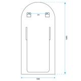 Scáthán Bán Balla/Urláir 150 cm 109