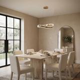 LAMPA SUFITOWA WISZĄCA SWE064-CP 40cm ZŁOTA