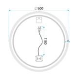 LUSTRO ŚCIENNE LED BLUETOOTH FFJ 60CM