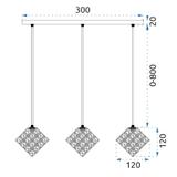 Lampe CHROME APP722-3PR