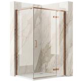 Shower enclosure Rea Bruno 100x80 Brush Copper