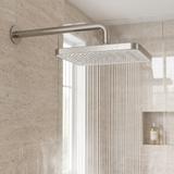Pravokutna tuš ruža REA JS-032 Brushed Nickel