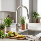 Kuchynská batéria Rea Fresh Touch Brush Nickel