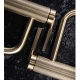 Bateria Umywalkowa REA Argon Złota Szczotkowana Wysoka