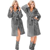 Bathrobe Nancy Grey + Socks S/M