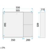 Ensemble de meubles de salle de bain avec lavabo Gama T25023 QHM 60CM