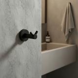 Wieszak łazienkowy Dwuramienny 5605 Leo Czarny