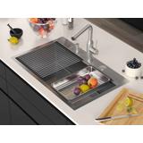 Stainless steel sink BURT 110 WORKSTATION BRUSH NICKEL