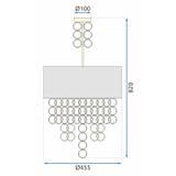 Deckenlampe Black Gold 45 cm APP683-3CP