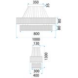 Hängelampe LED APP1546-CP2 CHROME