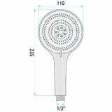 Dušo galvutė Rea JS-019 BRUSH NICKLE