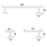 Zestaw akcesoriów łazienkowych Ari Tytan 4 elementy