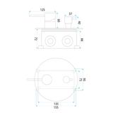 Shower system Rea Lungo Diamond Copper + BOX