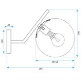 Wandlampe G100-1W GOLD