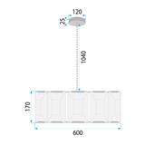 Deckenleuchte APP1797-8CP BRUSH GOLD