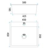 Évier en acier Leo 50 BRUSH NICKEL