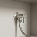 Ugaoni ventil 1/2" x 3/4" Brush Nickel