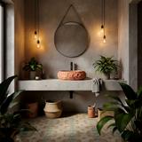 Countertop Basin Rea Mika Terracotta