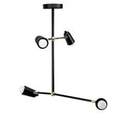 Lampe APP1708-4CP BLACK + GOLD