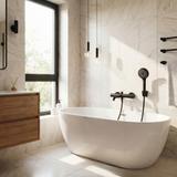 Flessibile doccia Rea Black  150 cm