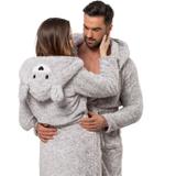 Bathrobe Grey Bear L